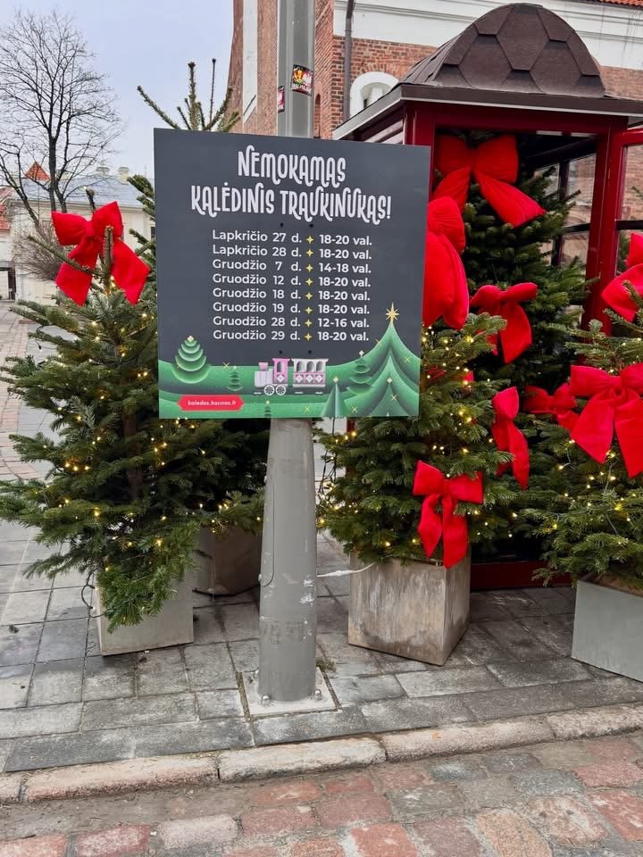 Kalėdinis traukinukas Kaune